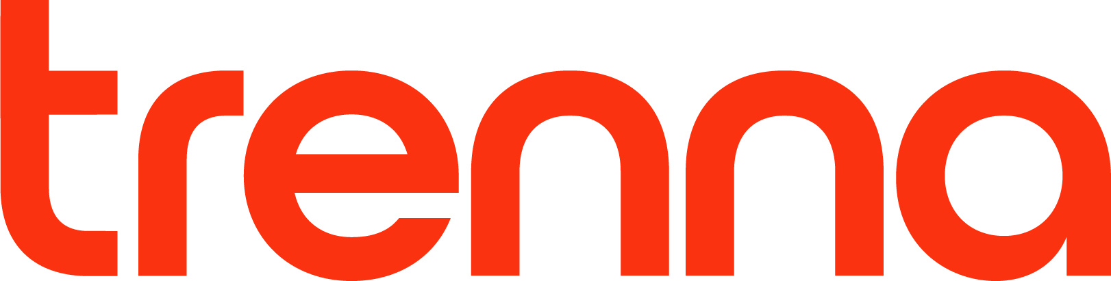Logo Trenna na cor principal Compromisso, laranja-avermelhado